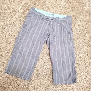 Horny Toad Striped Womens Long Shorts Size 6